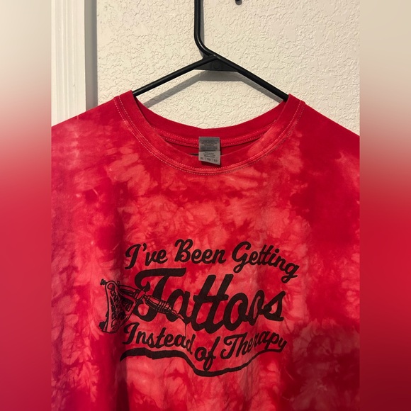 Rowdy Hand Tattoos instead of Therapy Tie-Dye Graphic T-Shirt - Picture 1 of 4